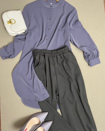 Muna Long Tops in Smokeypurple