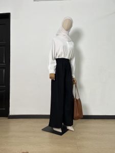 Ironless Cotton Linen Palazzo in Black (2pcs RM99) - Image 2