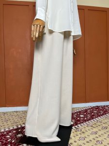 Ironless Cotton Linen Palazzo in Cream (2pcs RM99) - Image 3