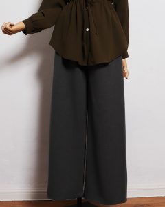 Ironless Cotton Linen Palazzo in Olive (2pcs RM99)