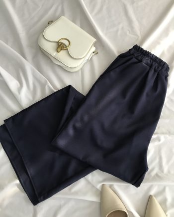 Ironless Cotton Linen Palazzo in Navy Blue (3pcs RM100)