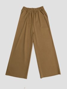 Ironless Cotton Linen Palazzo in Brownic (2pcs RM99)