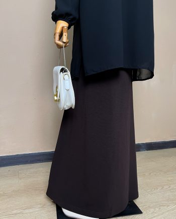 Madame Cléo Executive Skirt in Dark Chocolate