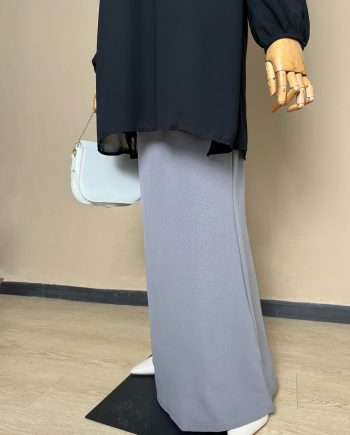 Madame Cléo Executive Skirt in Silver