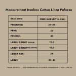 Ironless Cotton Linen Palazzo  in Light Blue (2pcs RM99) - Image 3